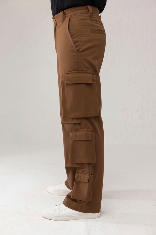 Branforge Men's Camel Cargo Pants
