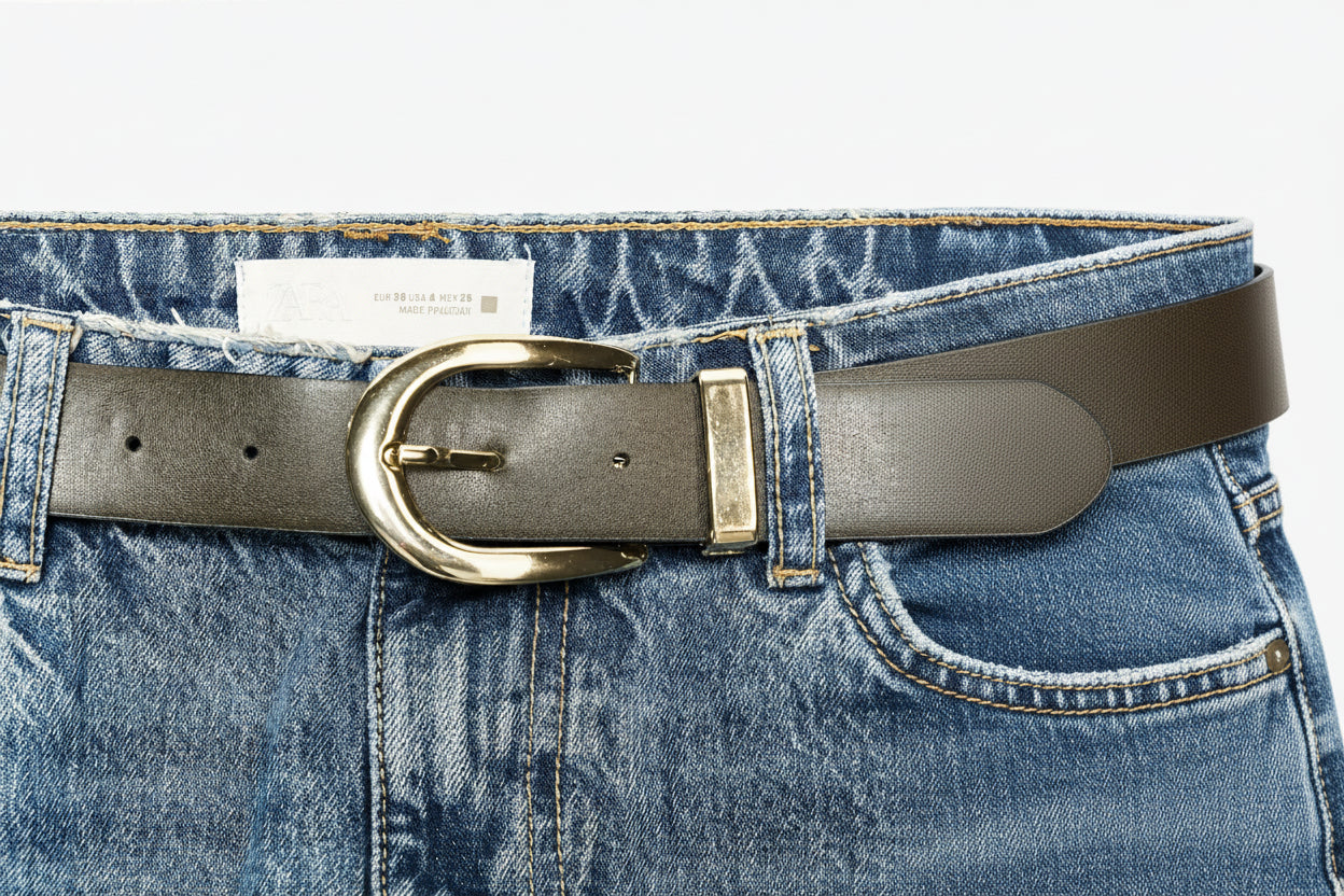 High Waist Wide Leg Loose Fit Dirty blue