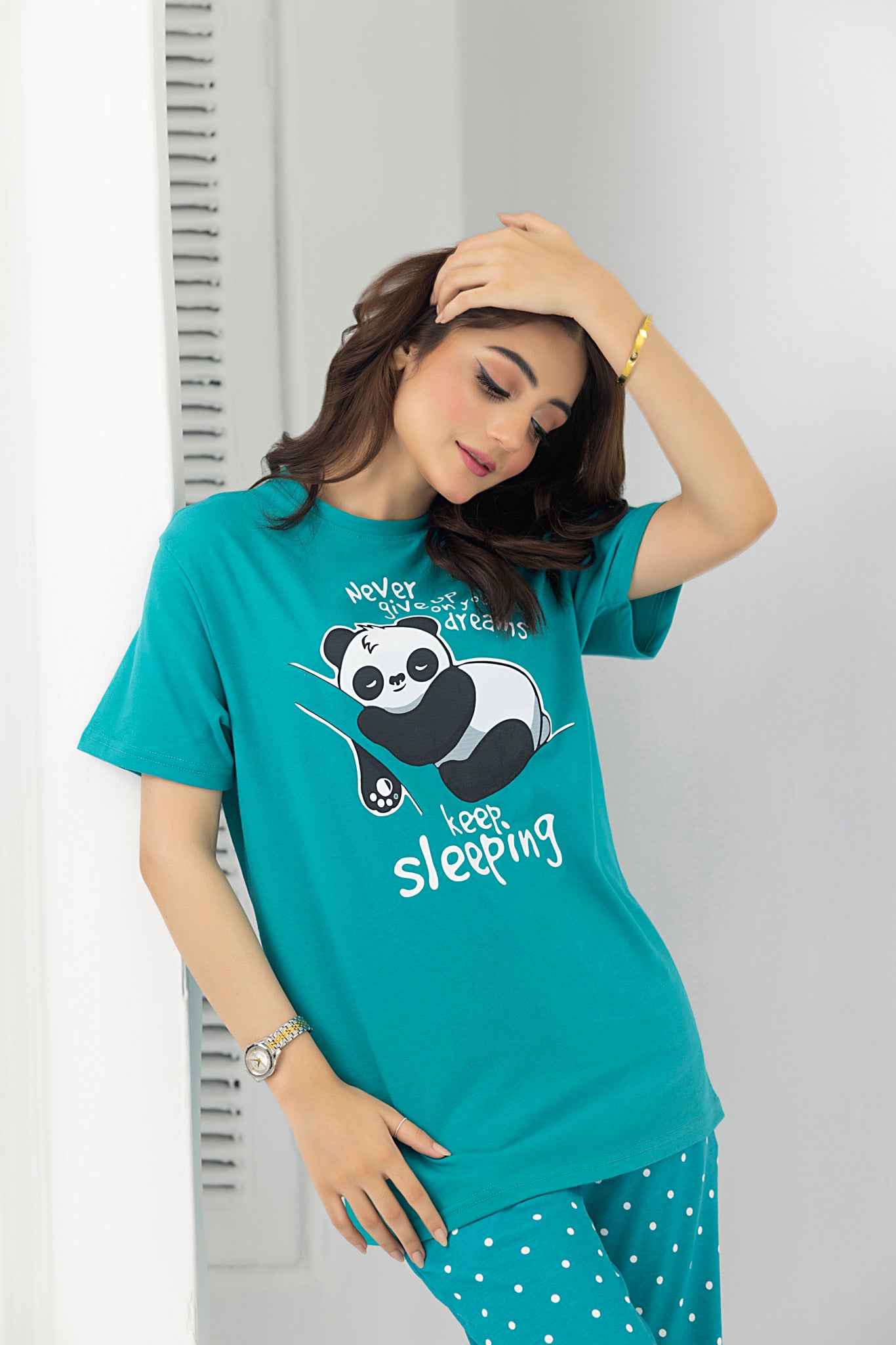 Panda Jersey and Pyjama set (A.Green)