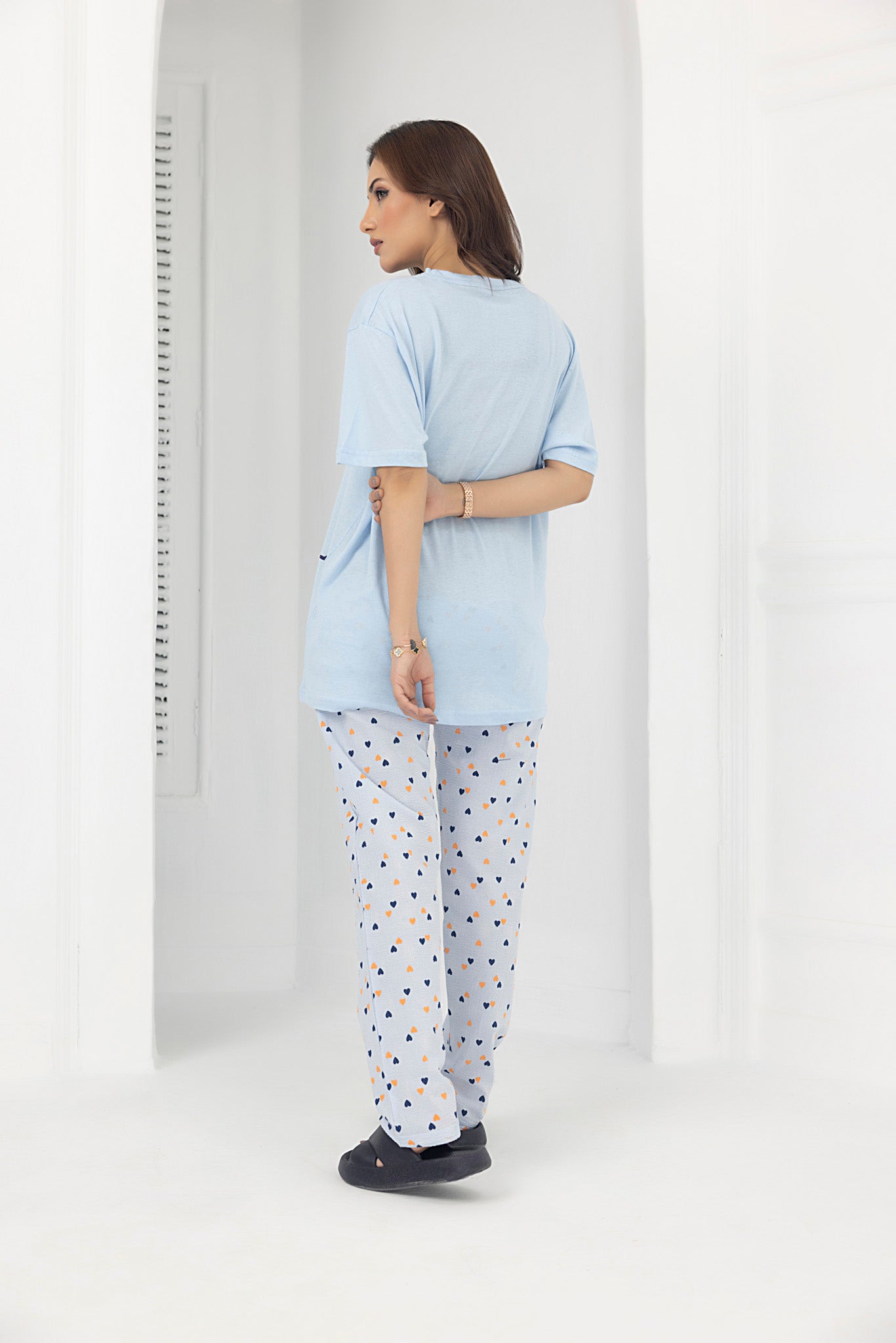Nighty night Jersey and Pyjama set (S.Blue)