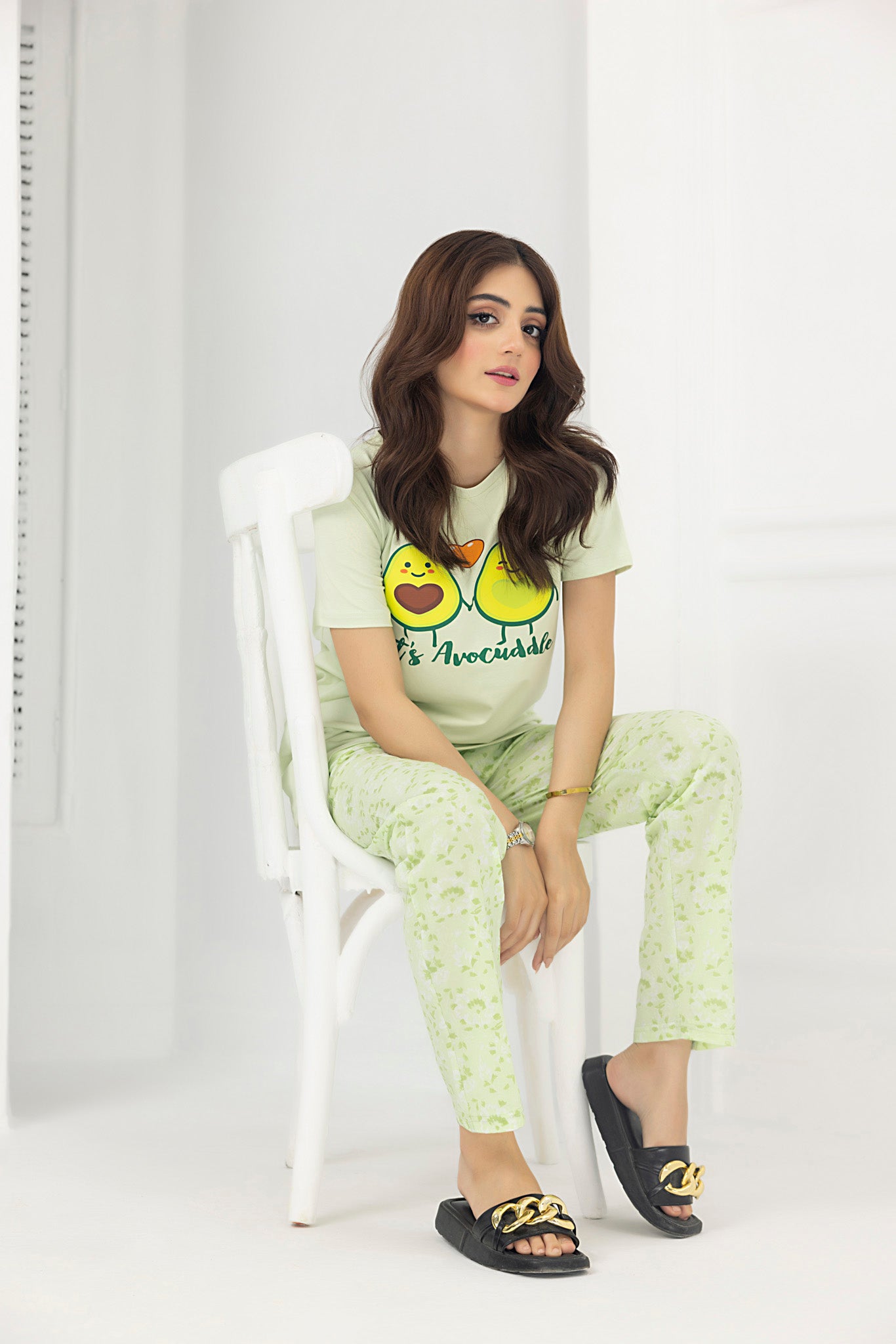 Avocuddle Jersey and Pyjama set (Green)