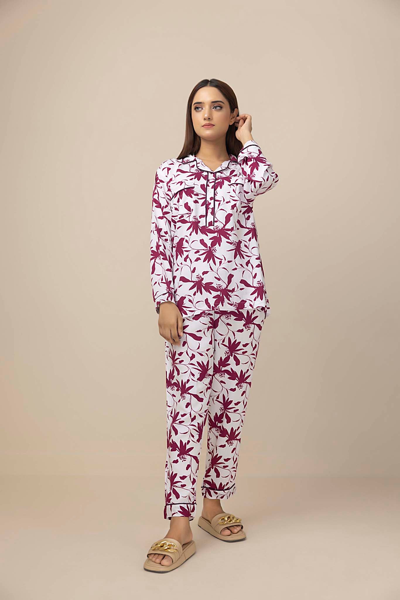 Wine Blossom Nightwear