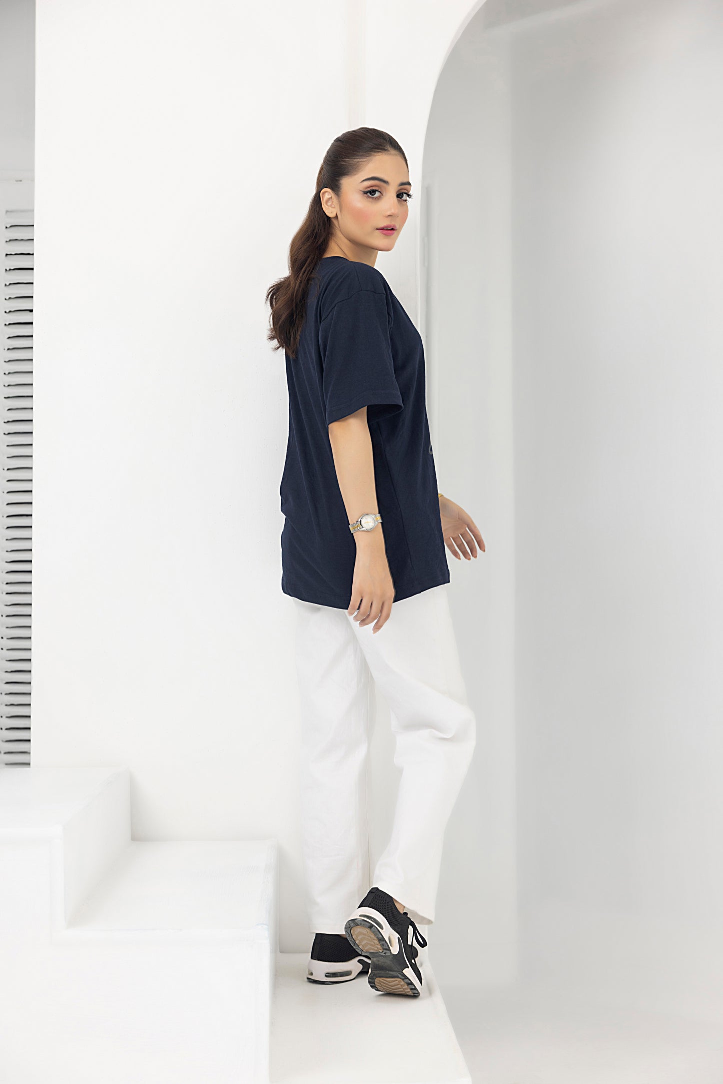 Bahaane BF baggy shirt (N.Blue)