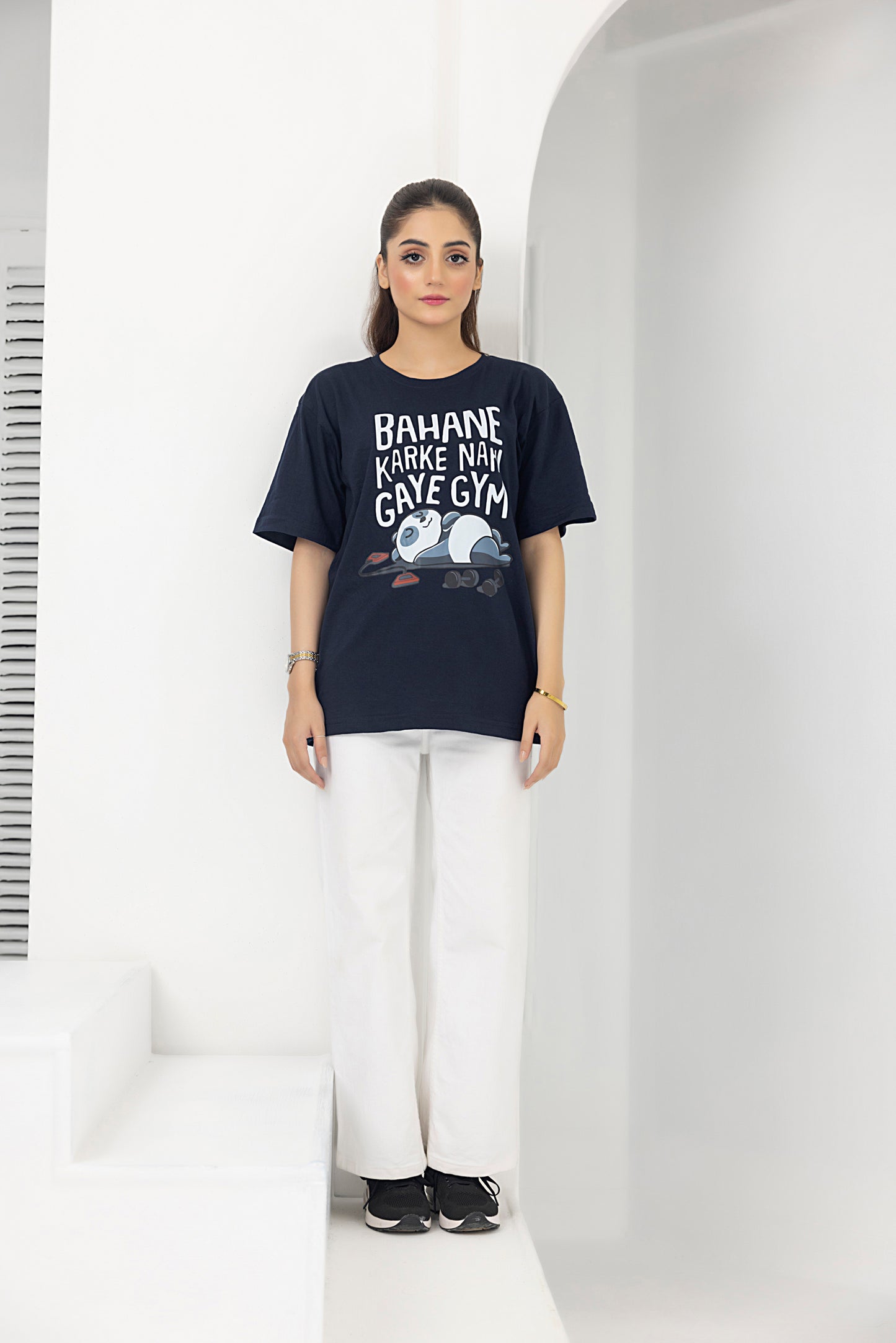 Bahaane BF baggy shirt (N.Blue)