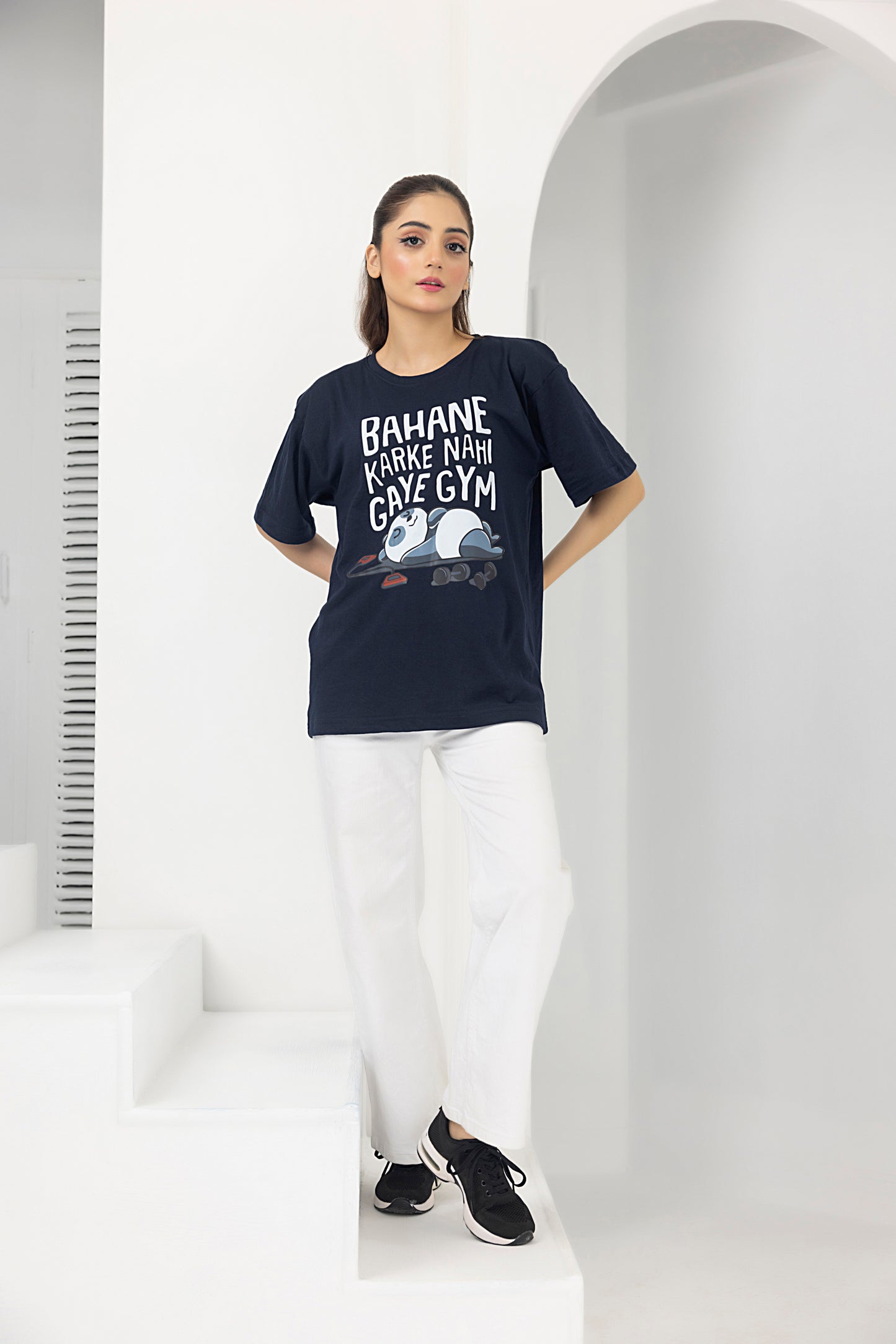 Bahaane BF baggy shirt (N.Blue)