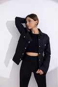 Women's twill black jacket