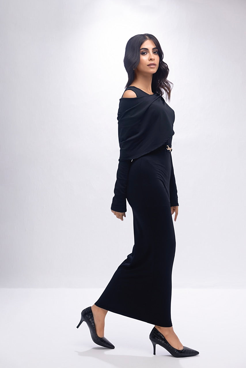 Women's lycra black bodycon. 