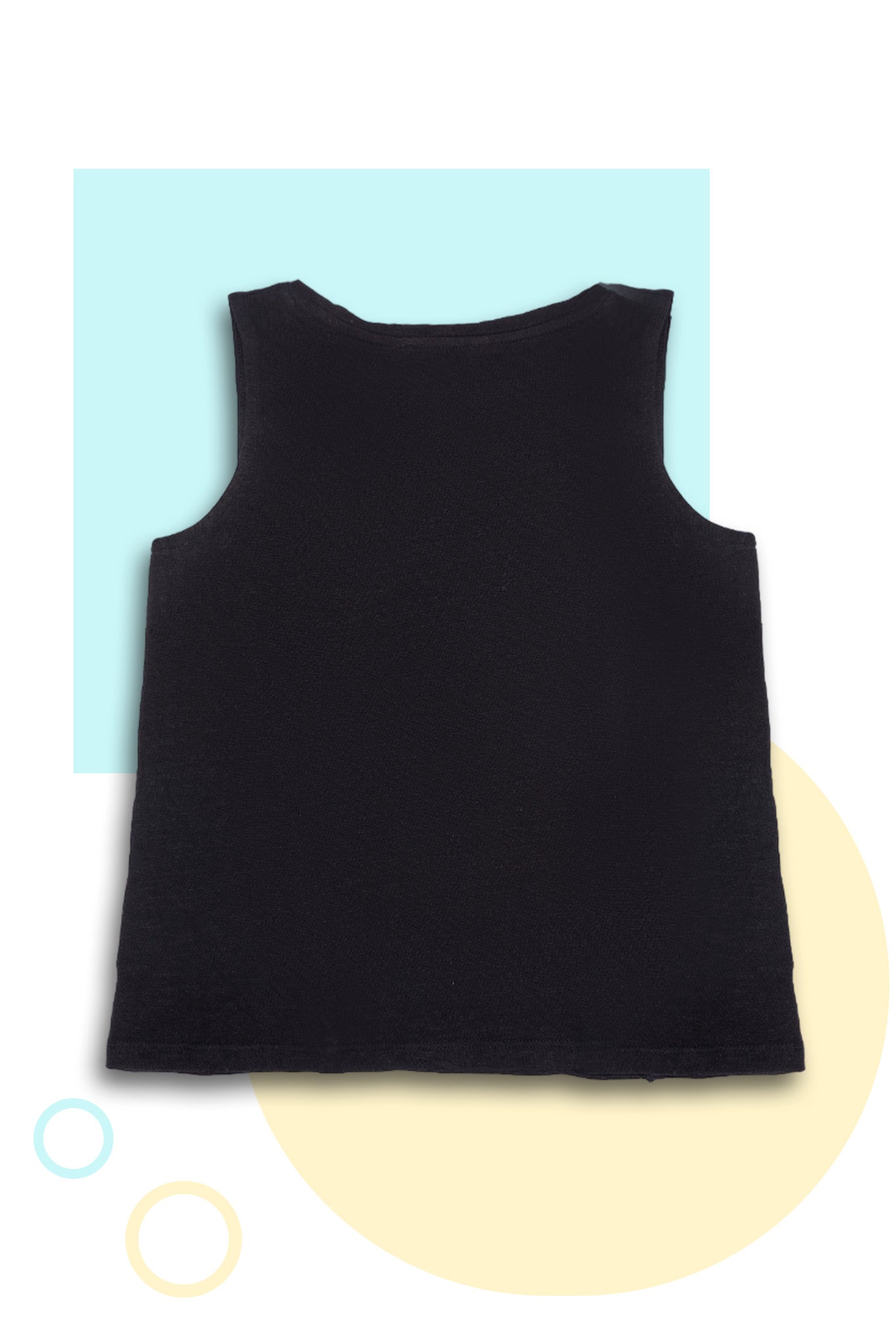 Girl's black sleeveless top