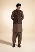 CHOCOLATE BROWN MENS WAIST COAT