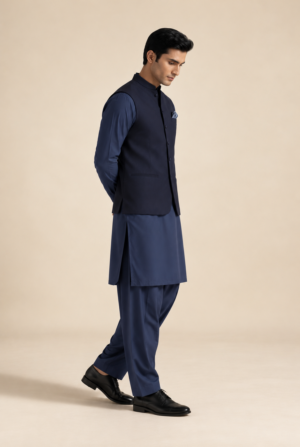 NAVY BLUE  MENS WAIST COAT