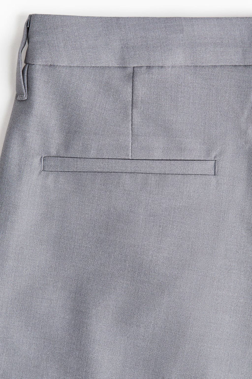 Double pleat grey straight leg pants  Mens