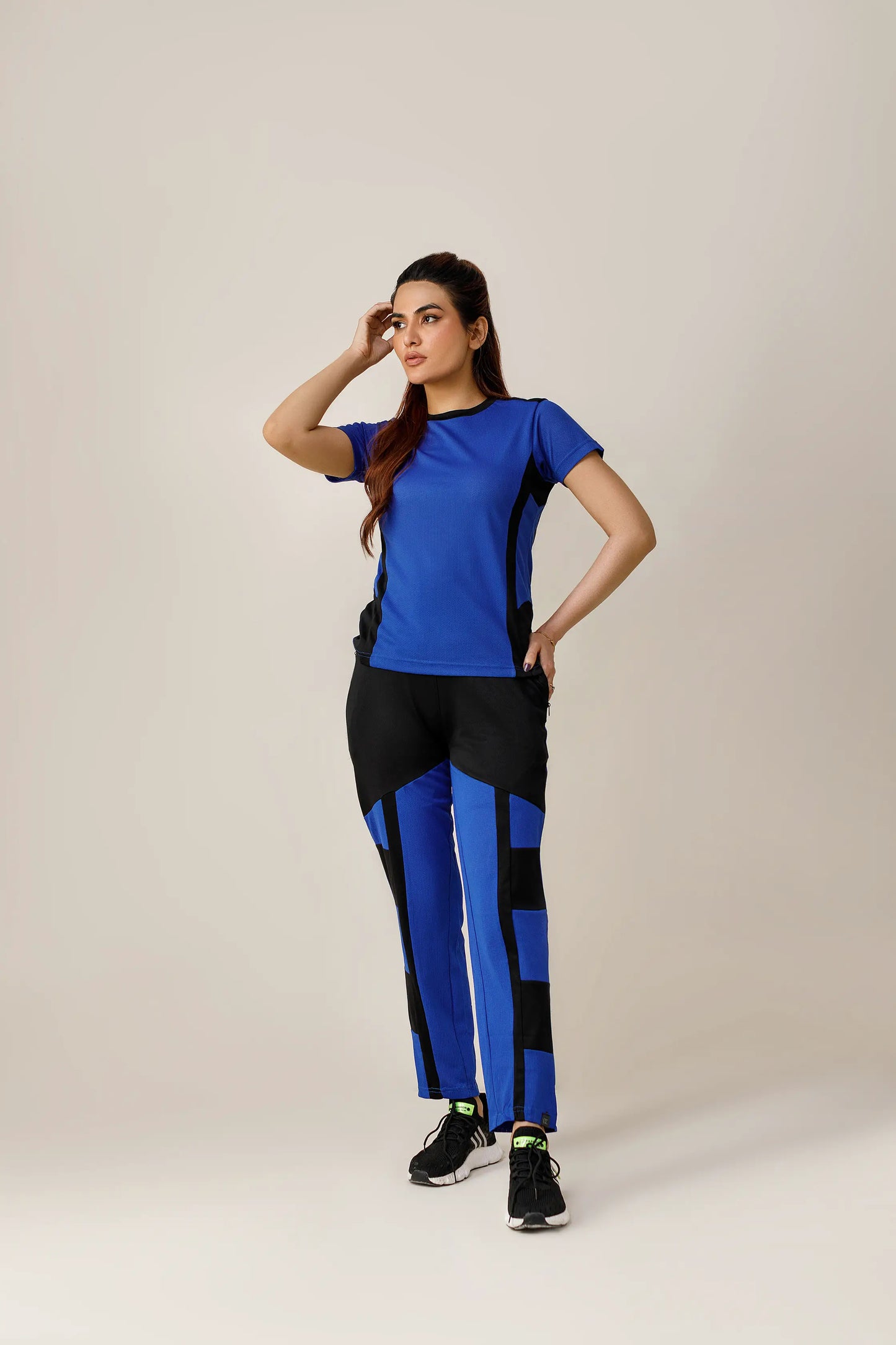 Workout Warriors Activewear Tracksuit (Royal Blue and Black)