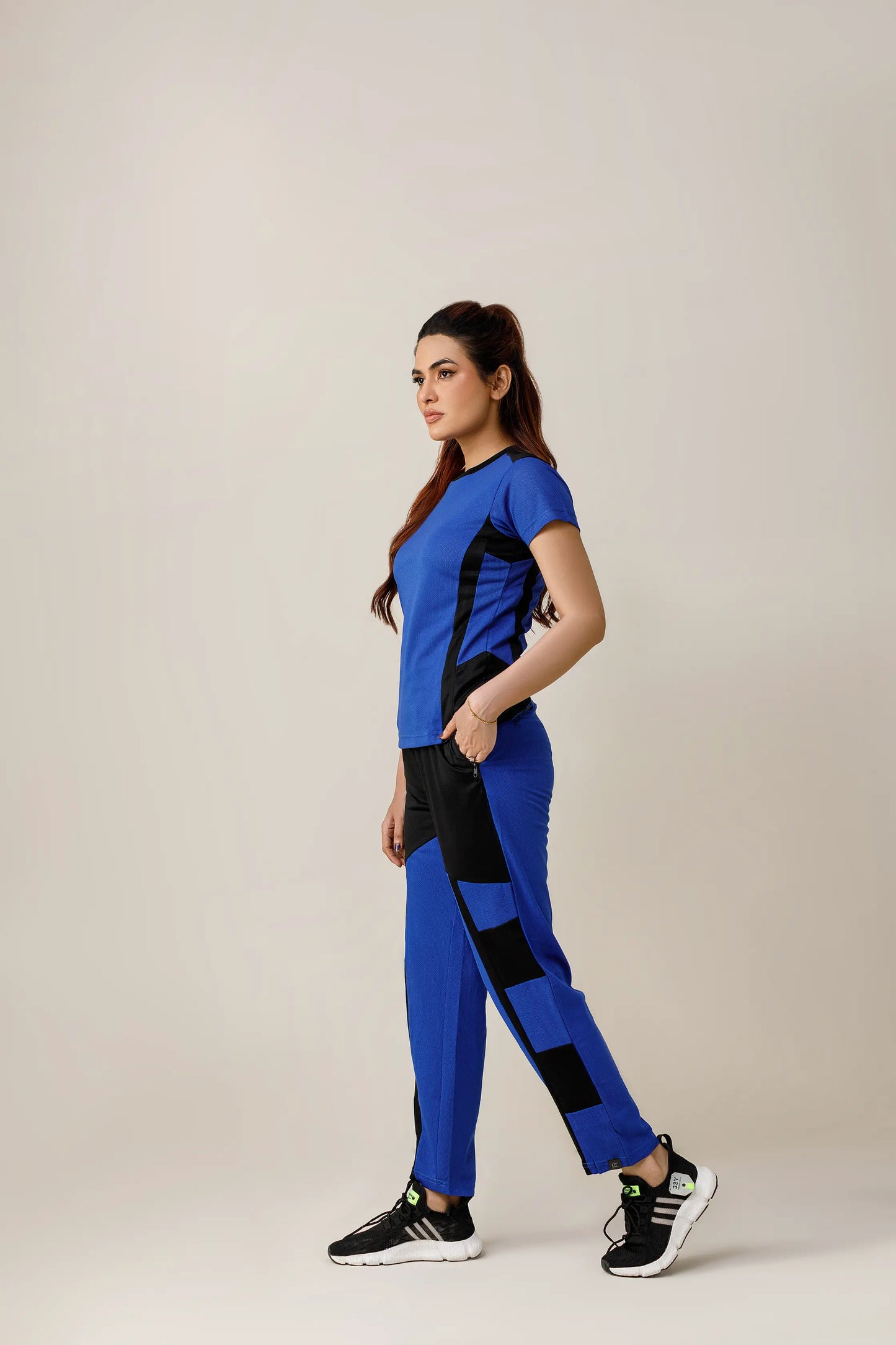 Workout Warriors Activewear Tracksuit (Royal Blue and Black)
