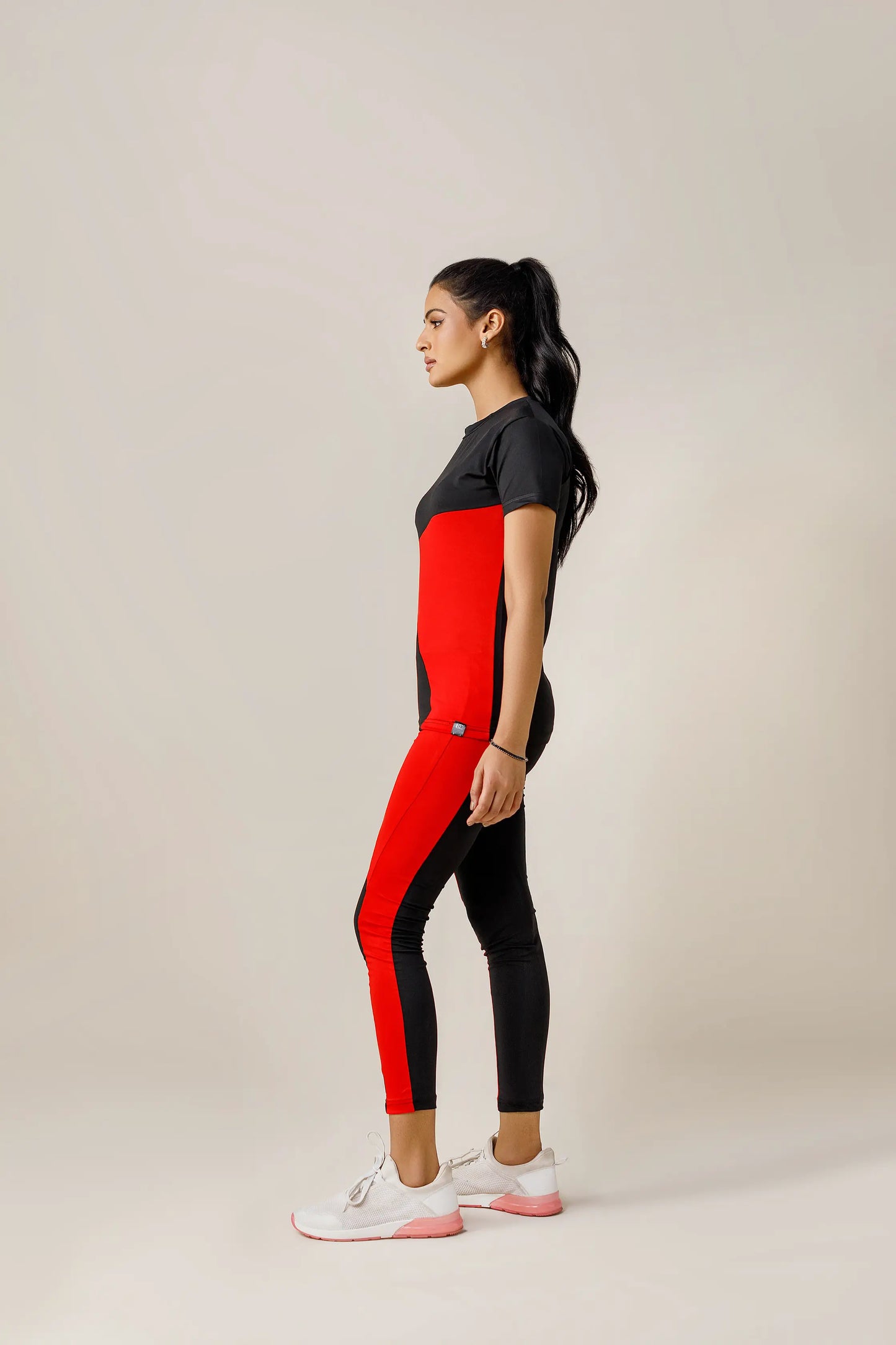 Jump & Jive Activewear Suit (Red and Black)