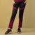 Expressive  Victory Activewear Trouser (Burgundy And Black)