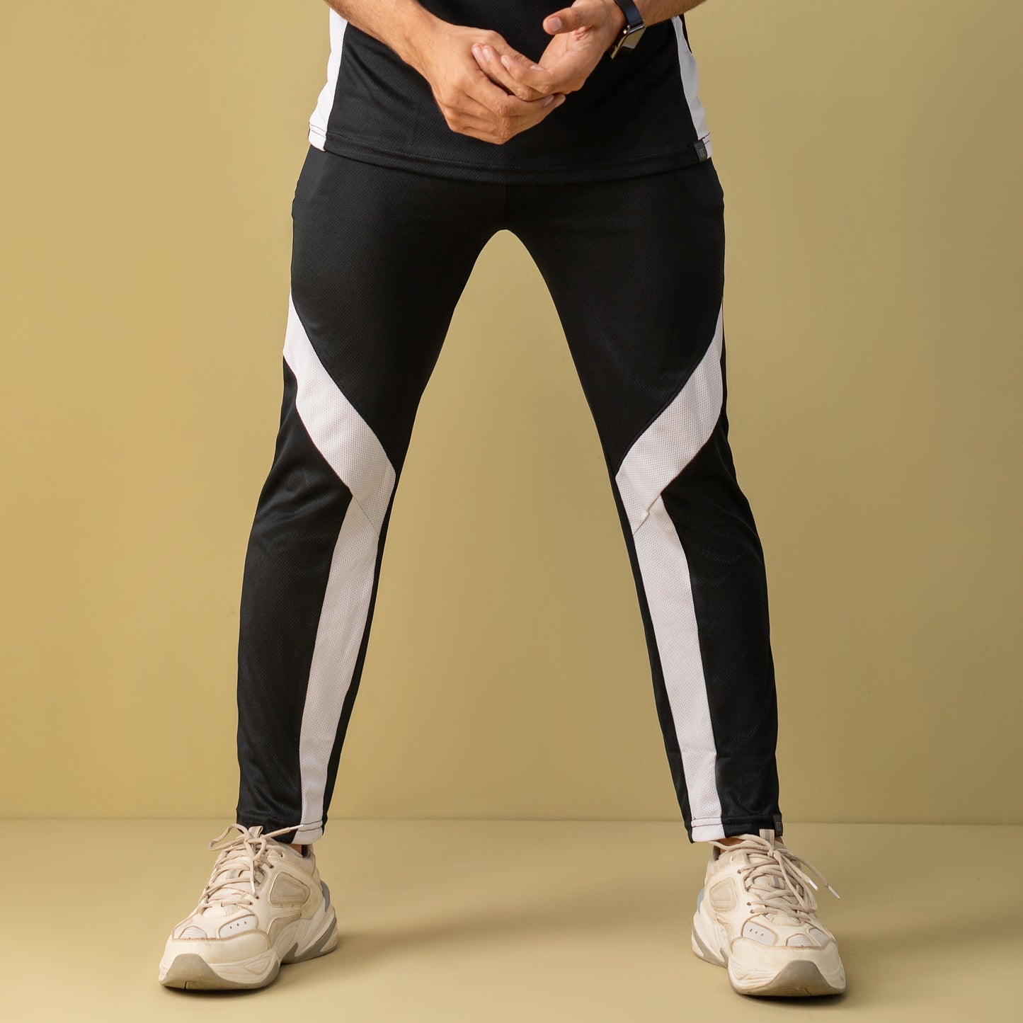 Dominate Activewear Trouser (White & Black)