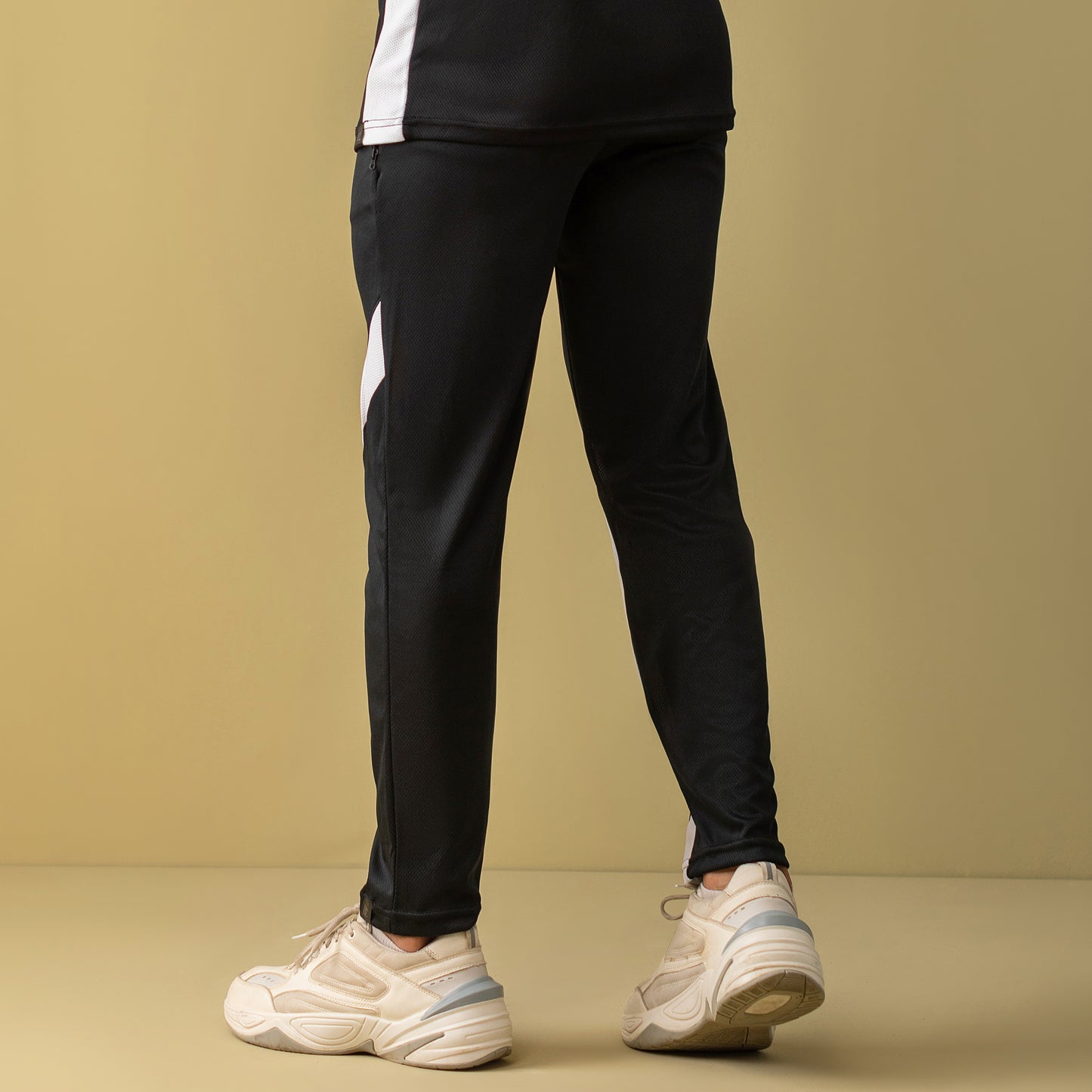 Dominate Activewear Trouser (White & Black)