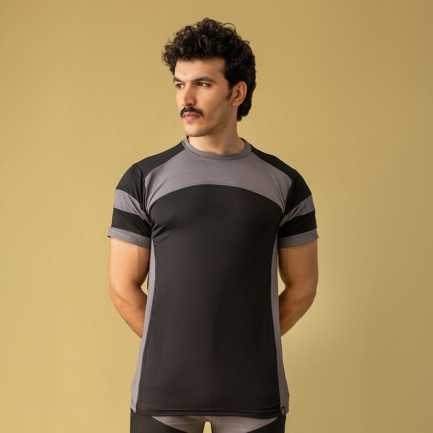 Stealth Power Activewear T-shirt (Grey & Black)