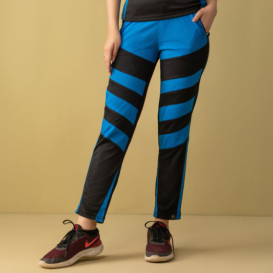 Majestic Moves Activewear Trouser (Royal Blue And Black)