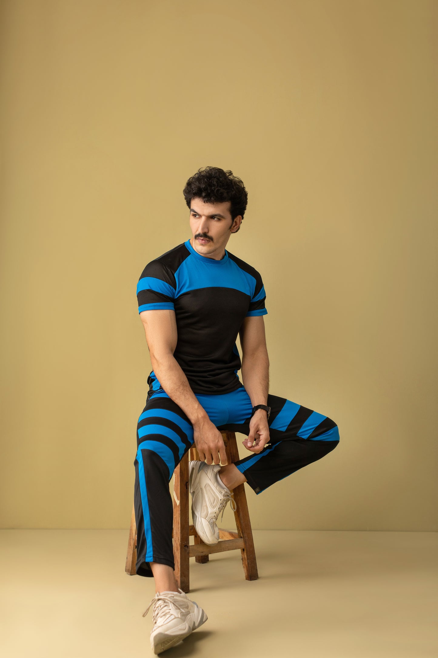 Majestic Moves Activewear Suit (Royal Blue & Black)