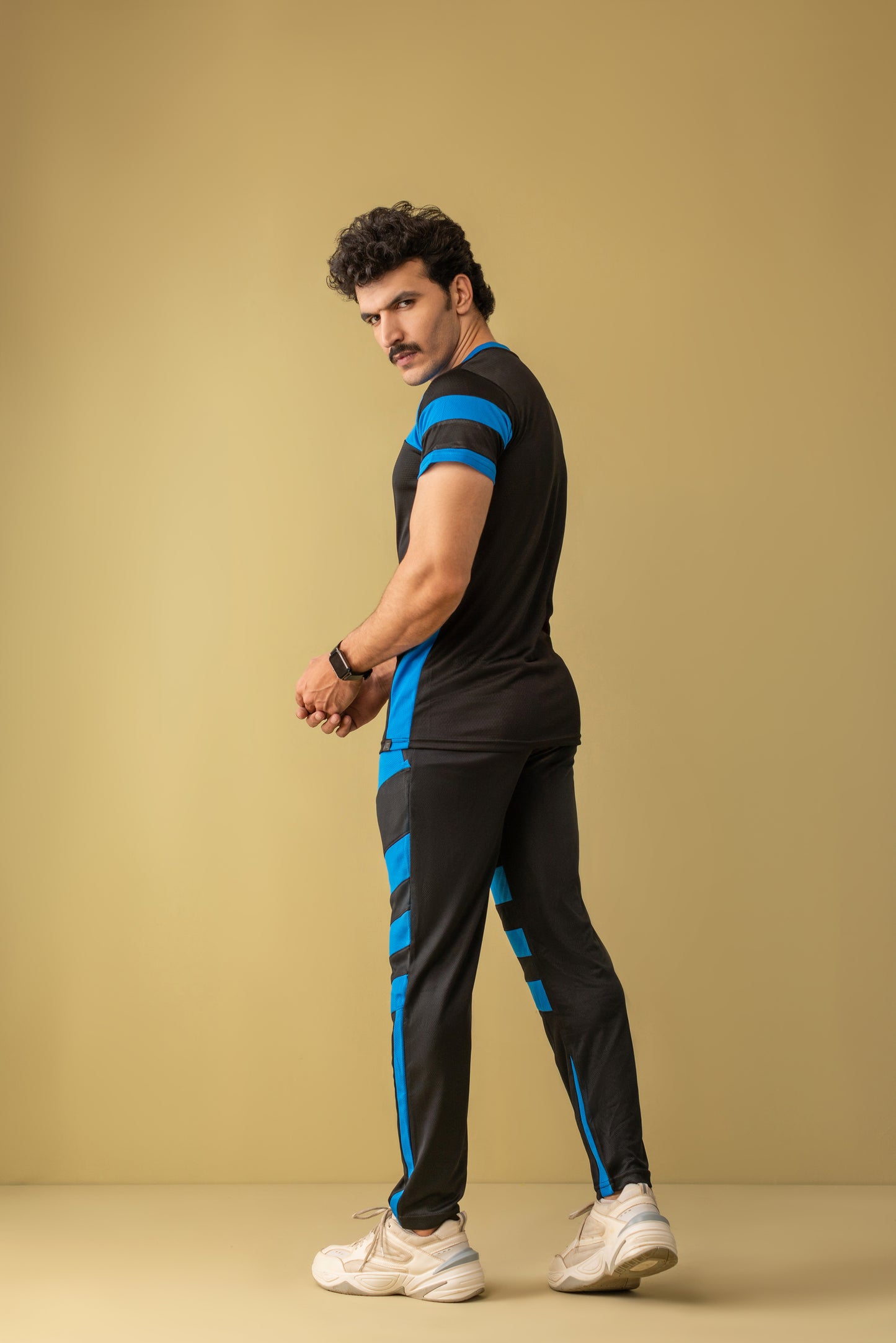 Majestic Moves Activewear Suit (Royal Blue & Black)