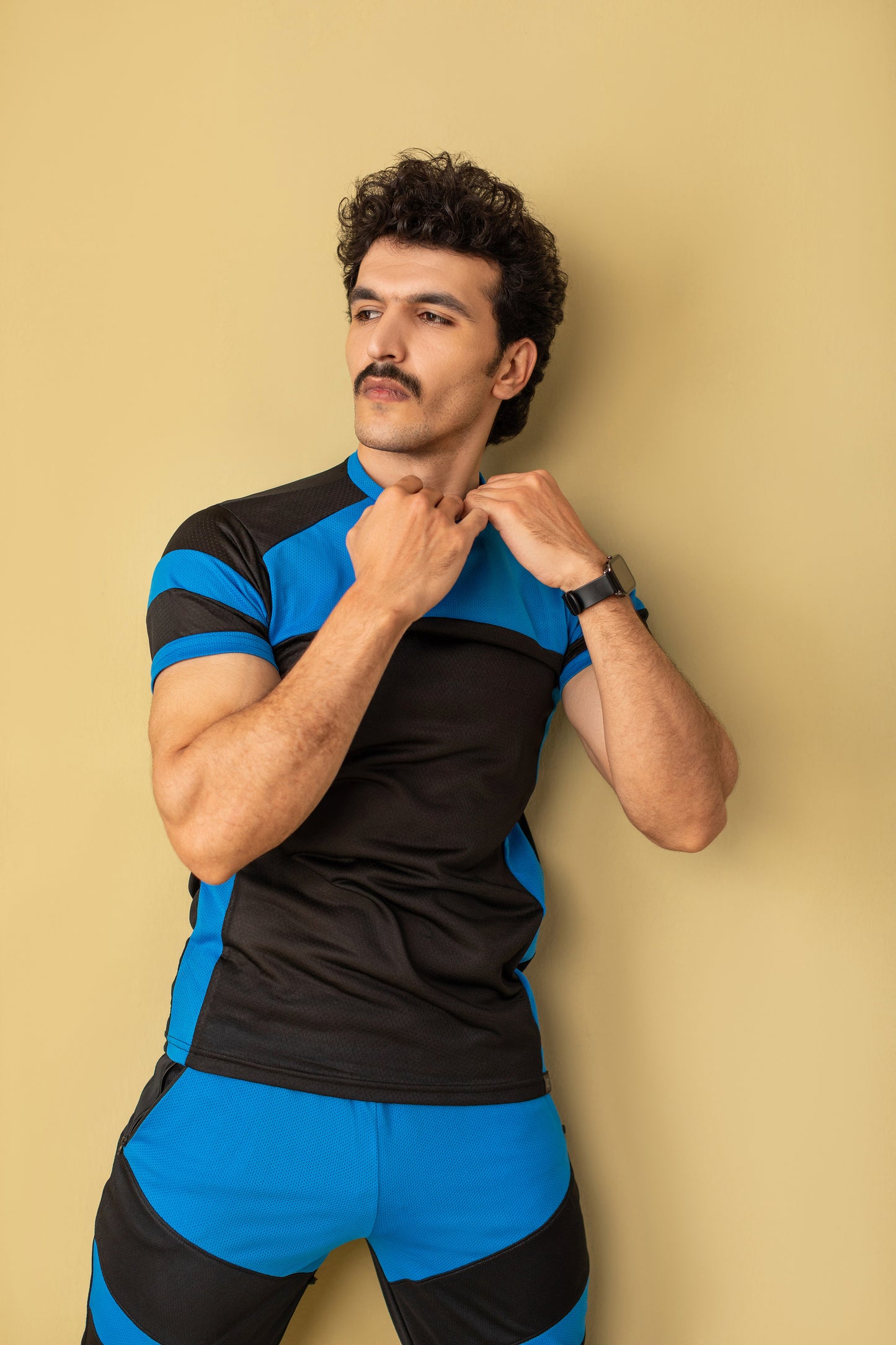 Majestic Moves Activewear Suit (Royal Blue & Black)