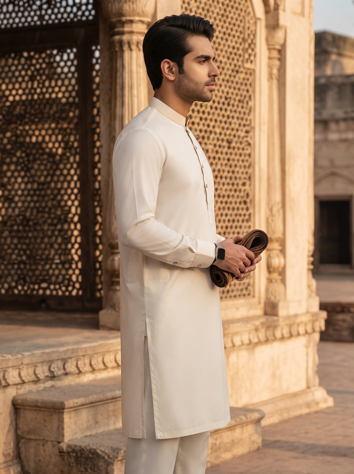 CREME Men's kurta Pajama Cotton