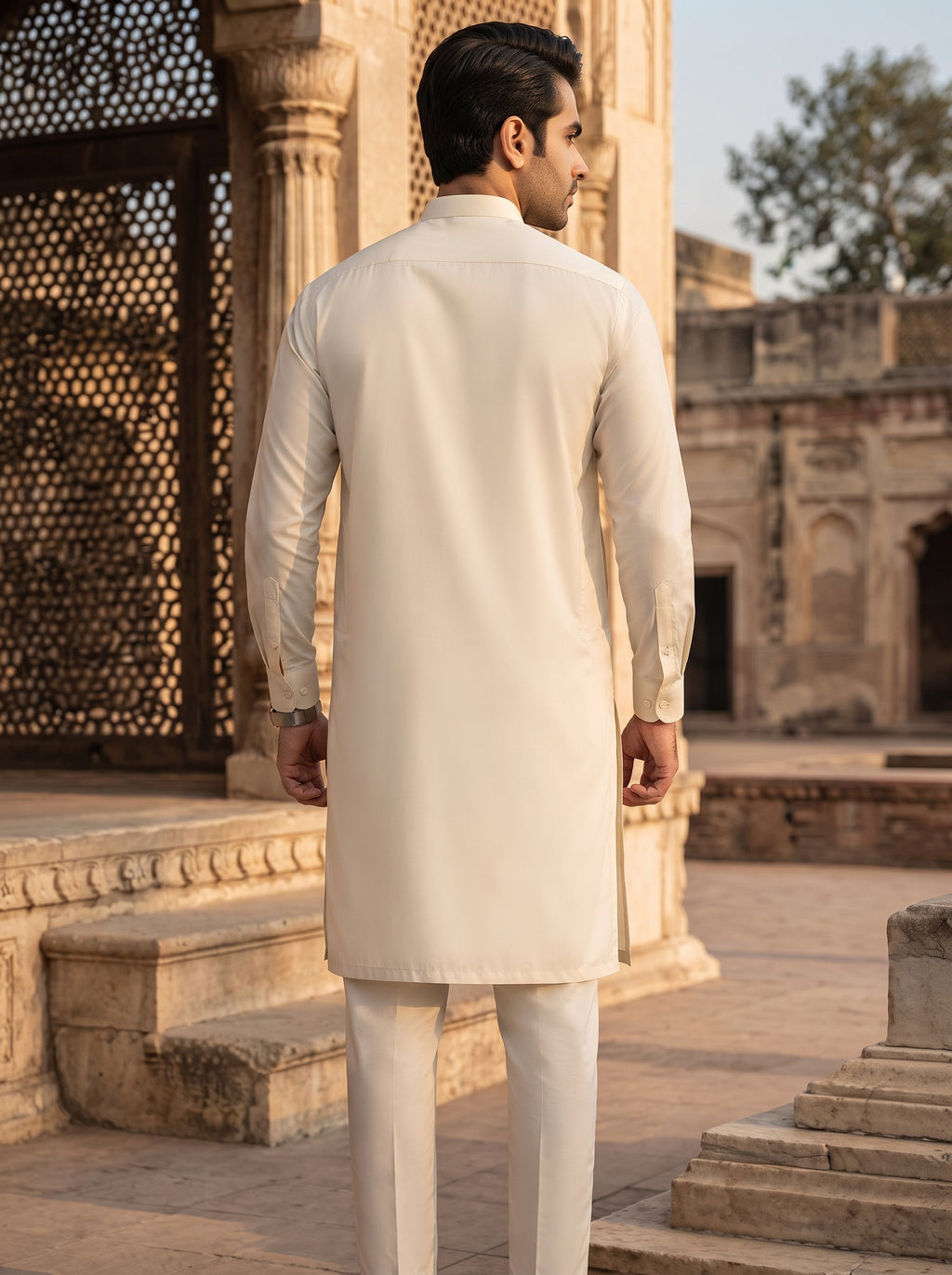 CREME Men's kurta Pajama Cotton