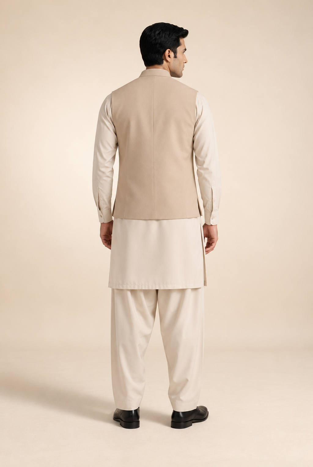 BEIGE MENS WAIST COAT