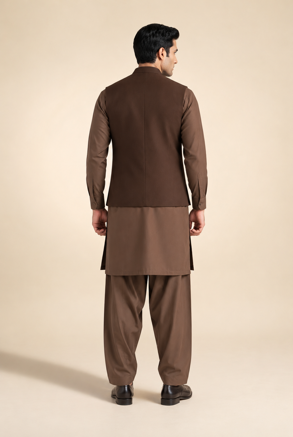 CHOCOLATE BROWN MENS WAIST COAT