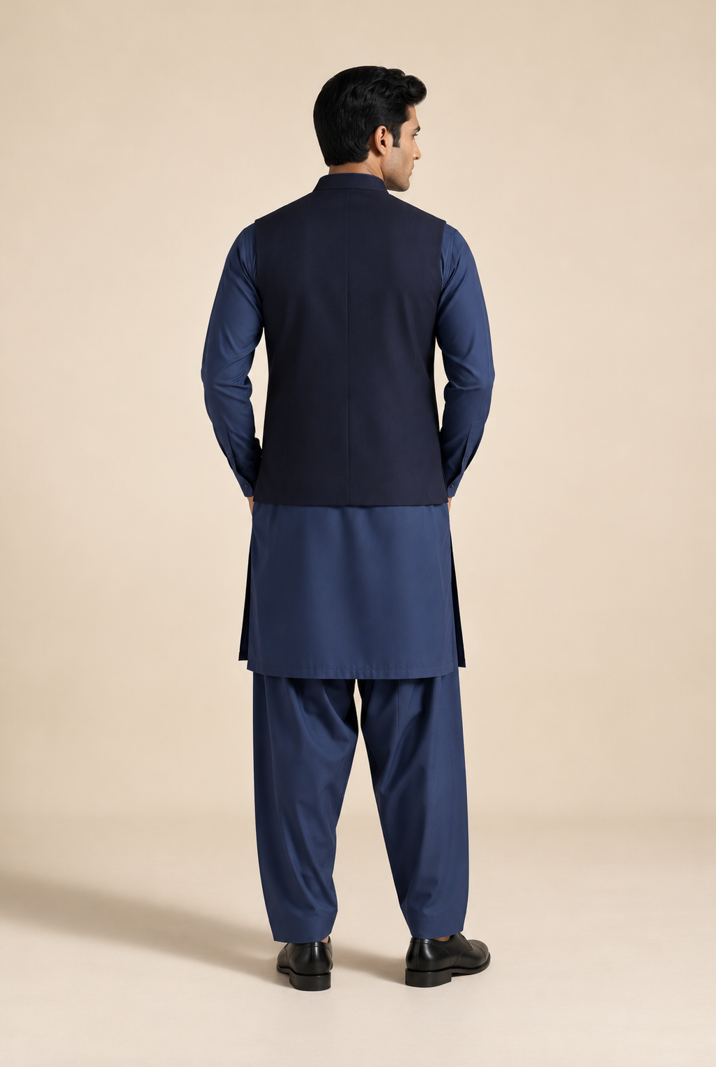 NAVY BLUE  MENS WAIST COAT