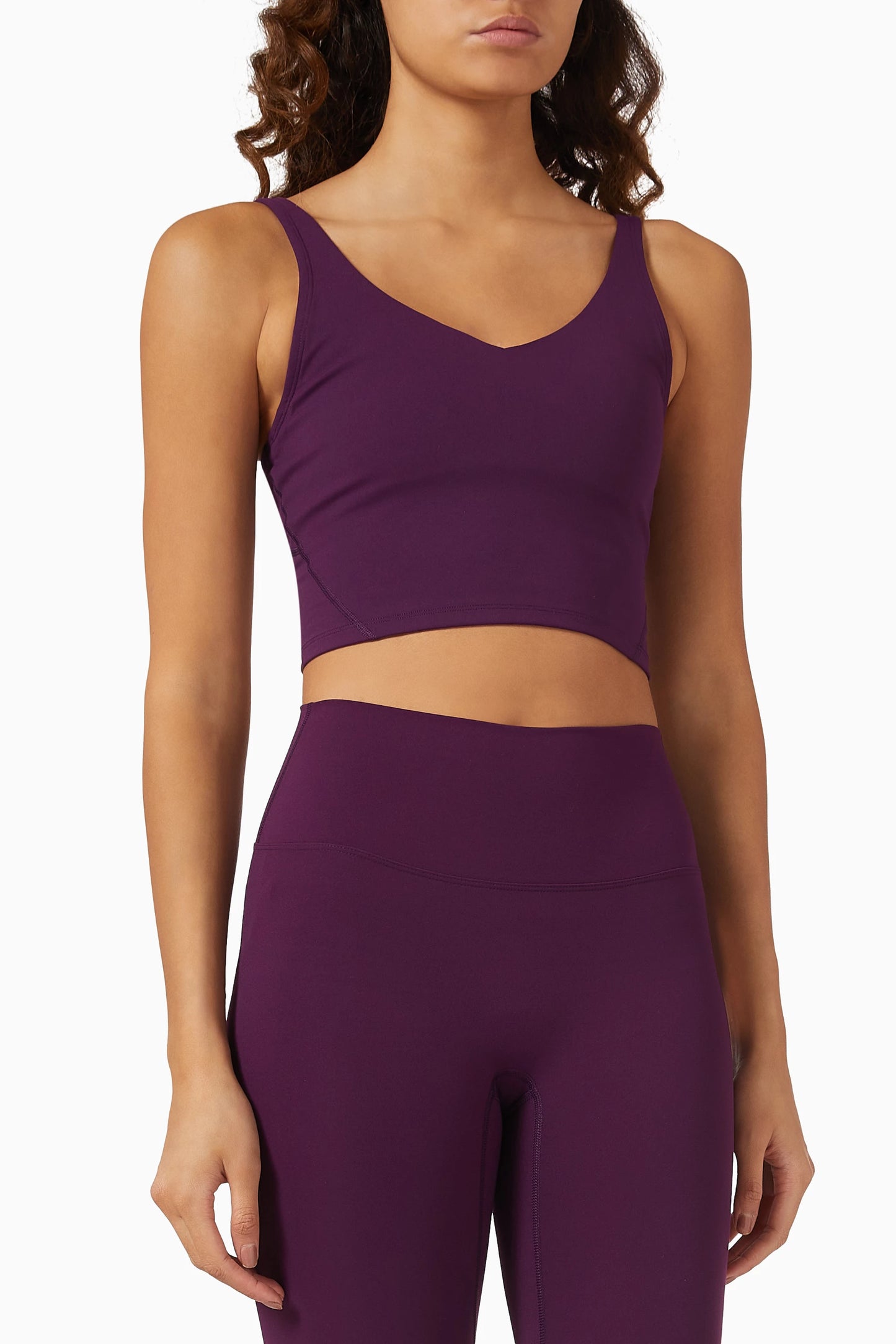 Purple Seamless Yoga Set