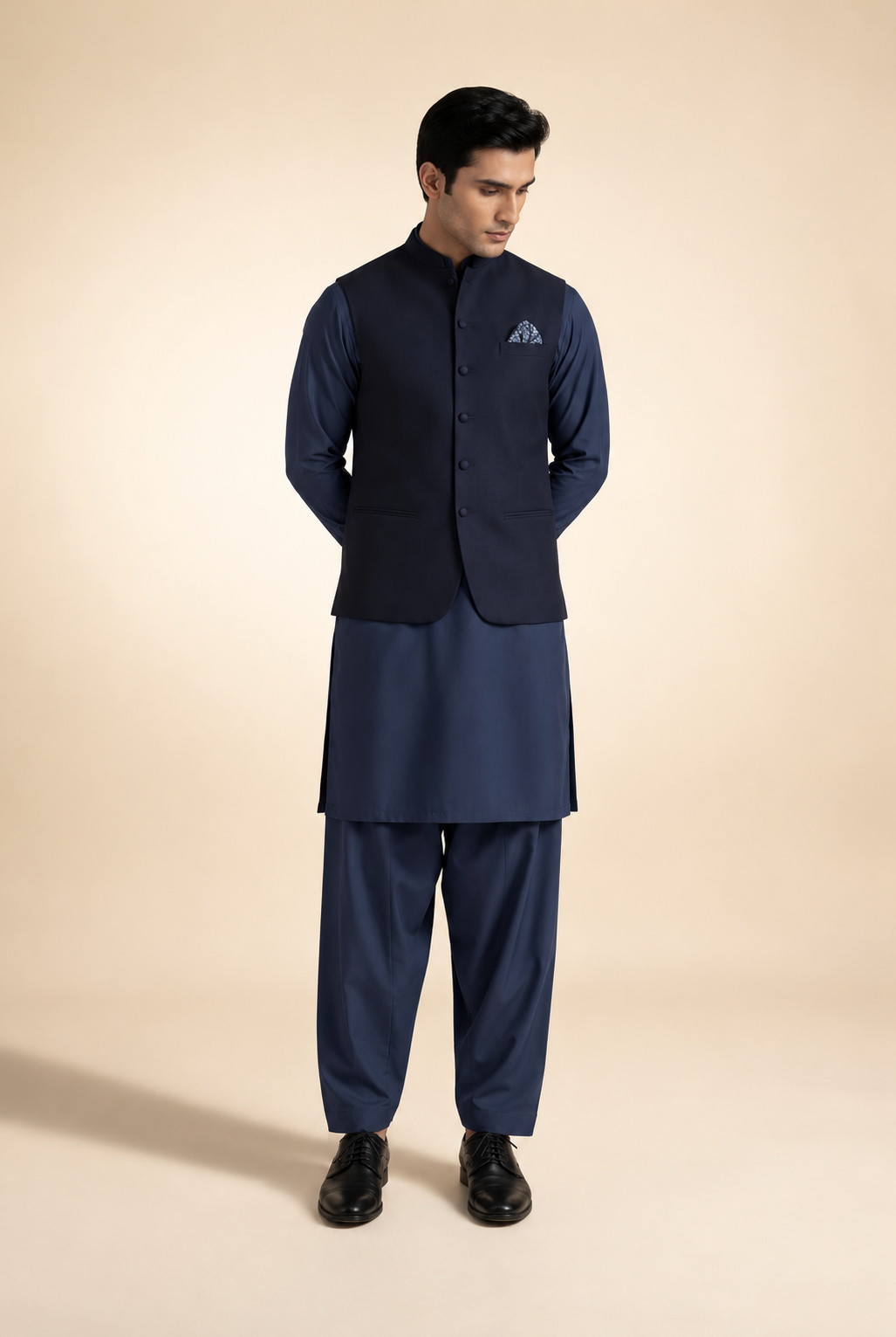NAVY BLUE  MENS WAIST COAT