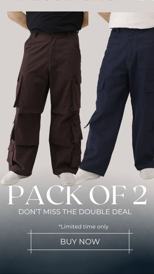 Pack of 2 Men's Cargo Pants