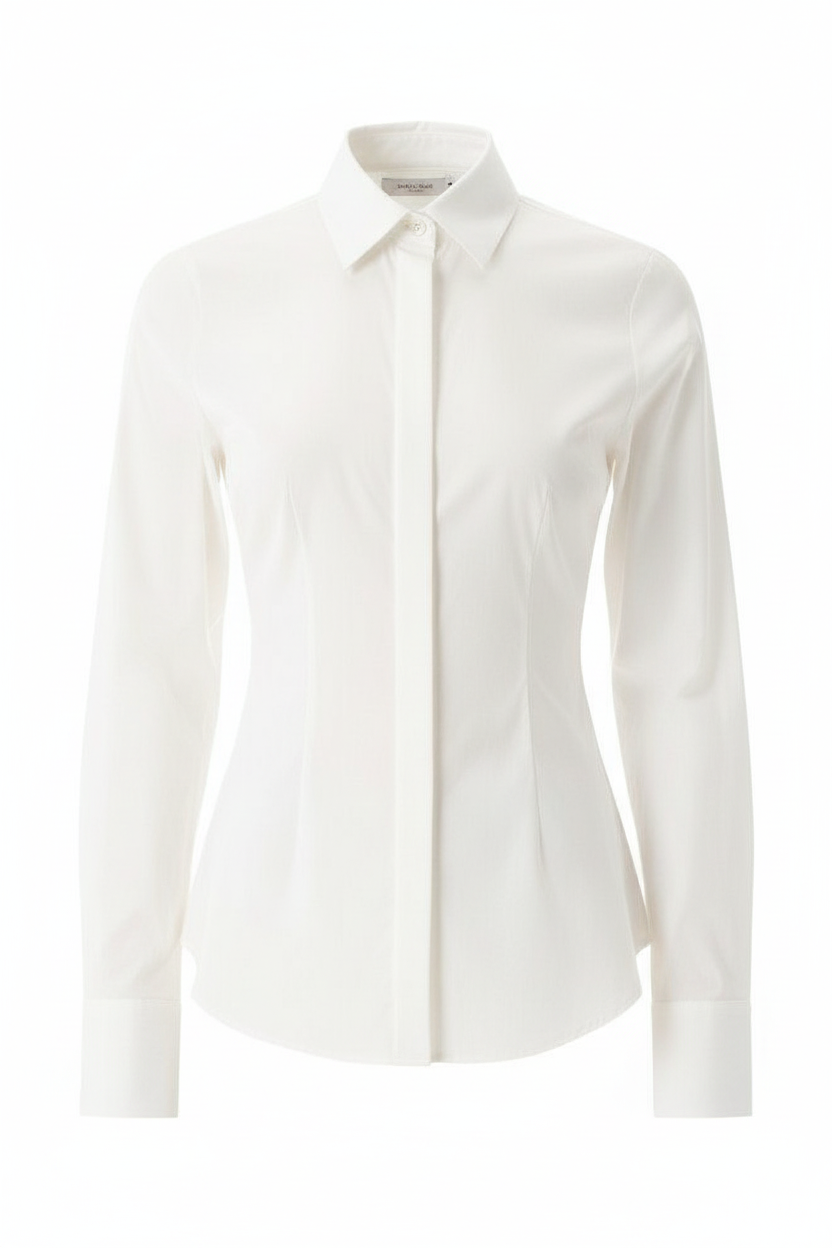 Poplin Button Down Shirt with adjuster on back