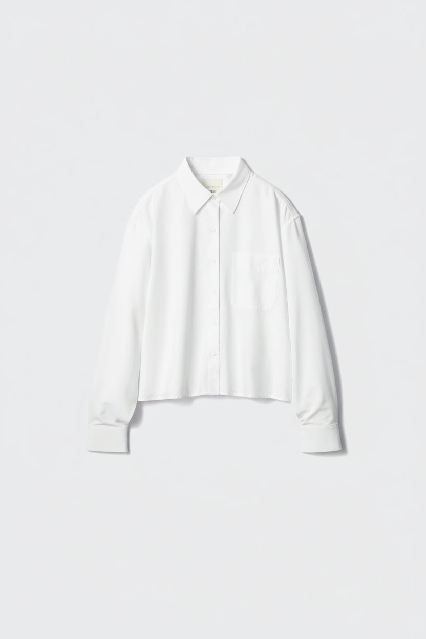 Oxford Boxy Cropped Shirt