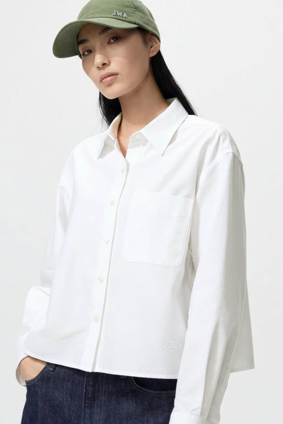 Oxford Boxy Cropped Shirt