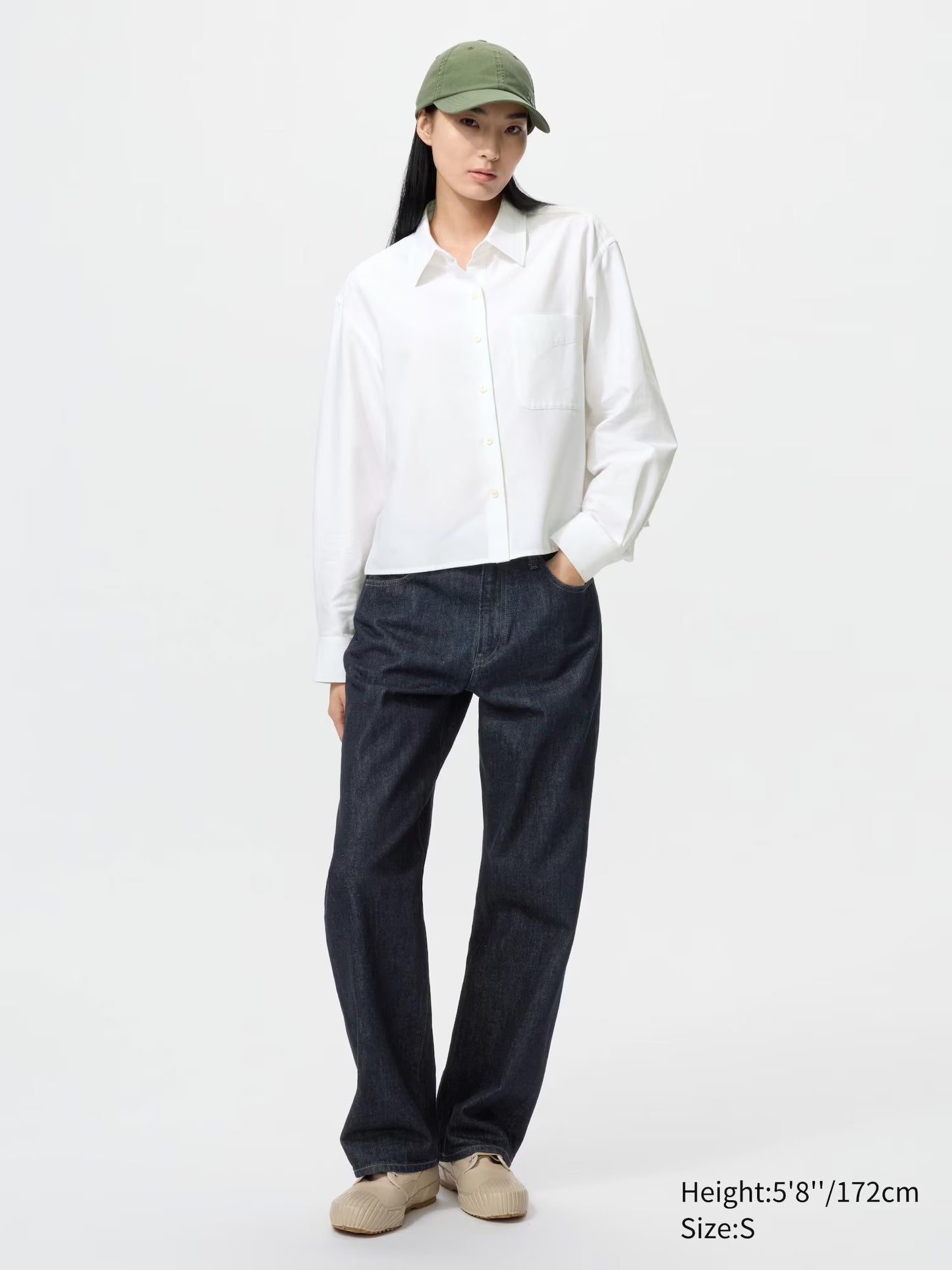 Oxford Boxy Cropped Shirt