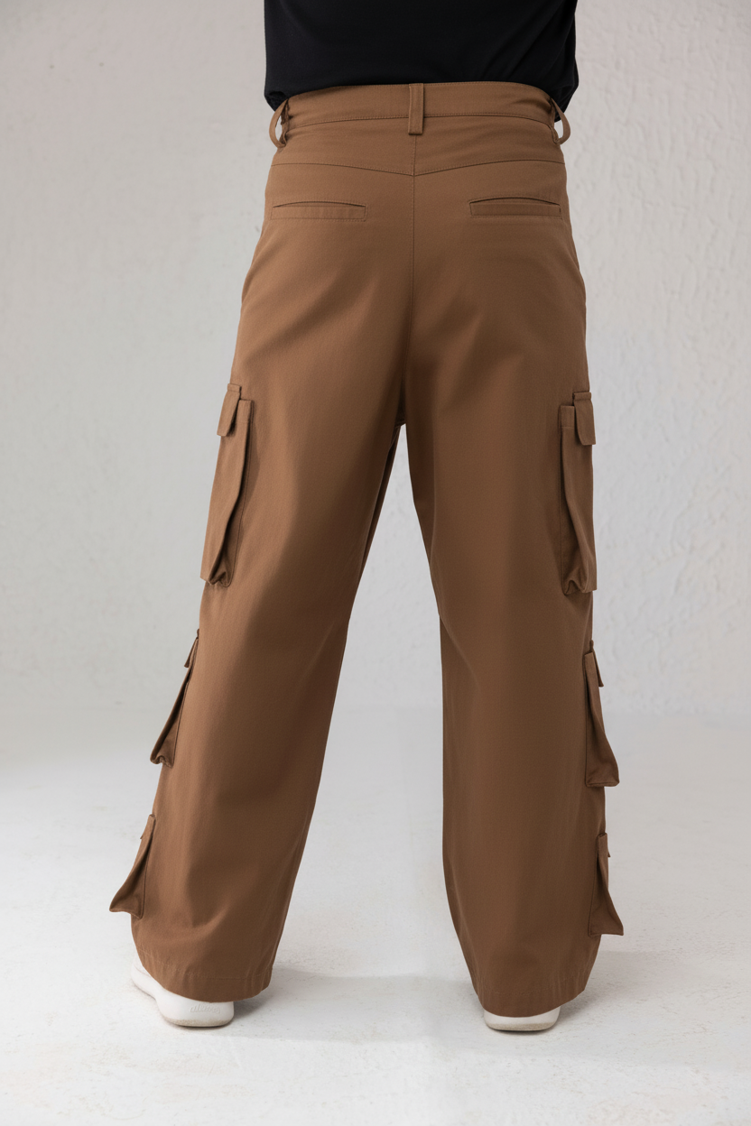Branforge Men's Camel Cargo Pants