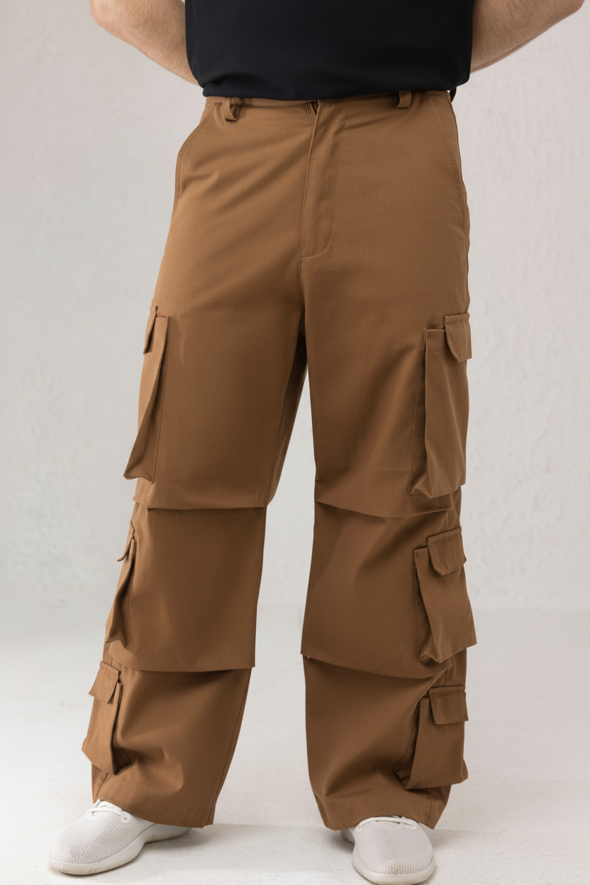 Branforge Men's Camel Cargo Pants