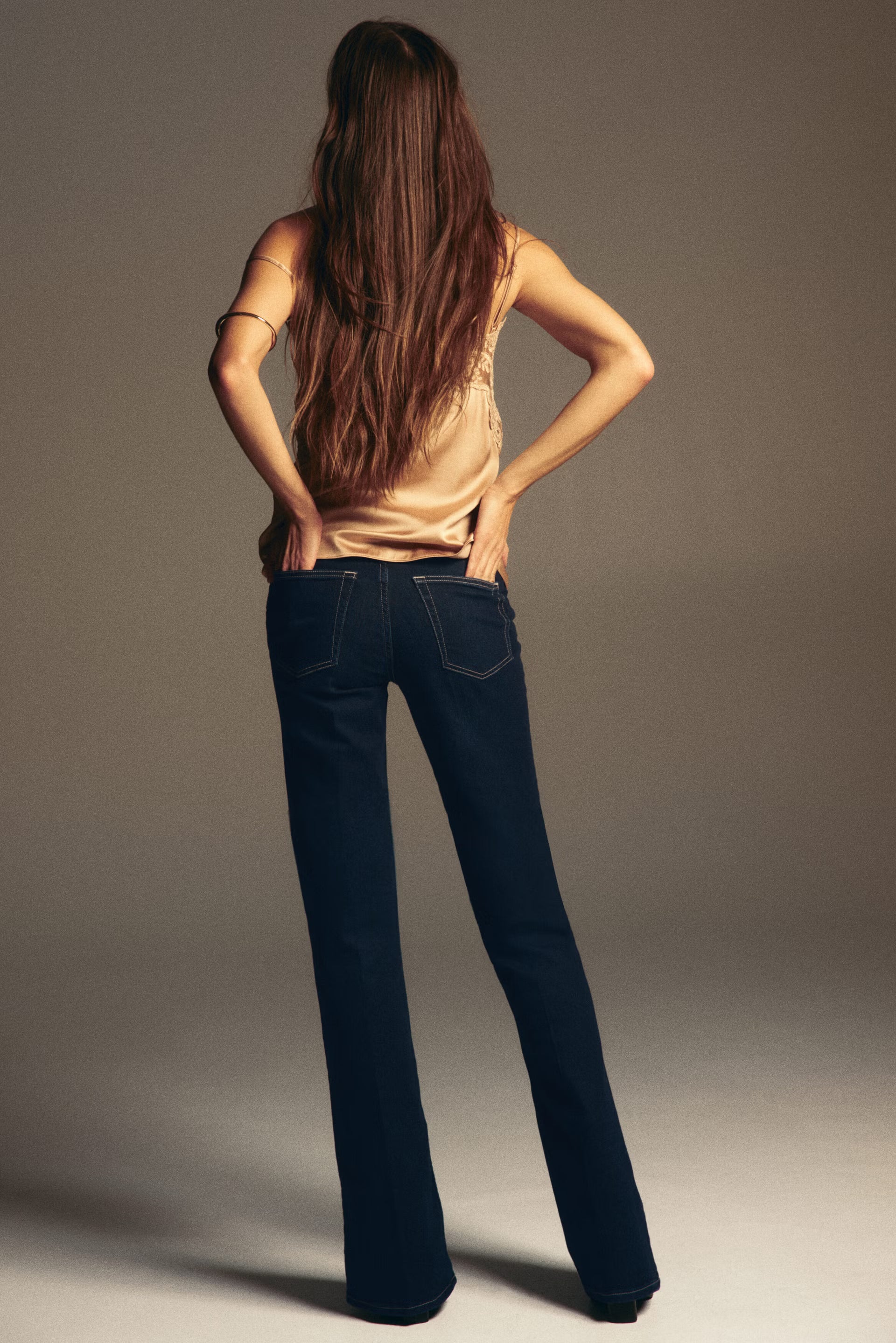 Flared High Waist Dark Blue jeans