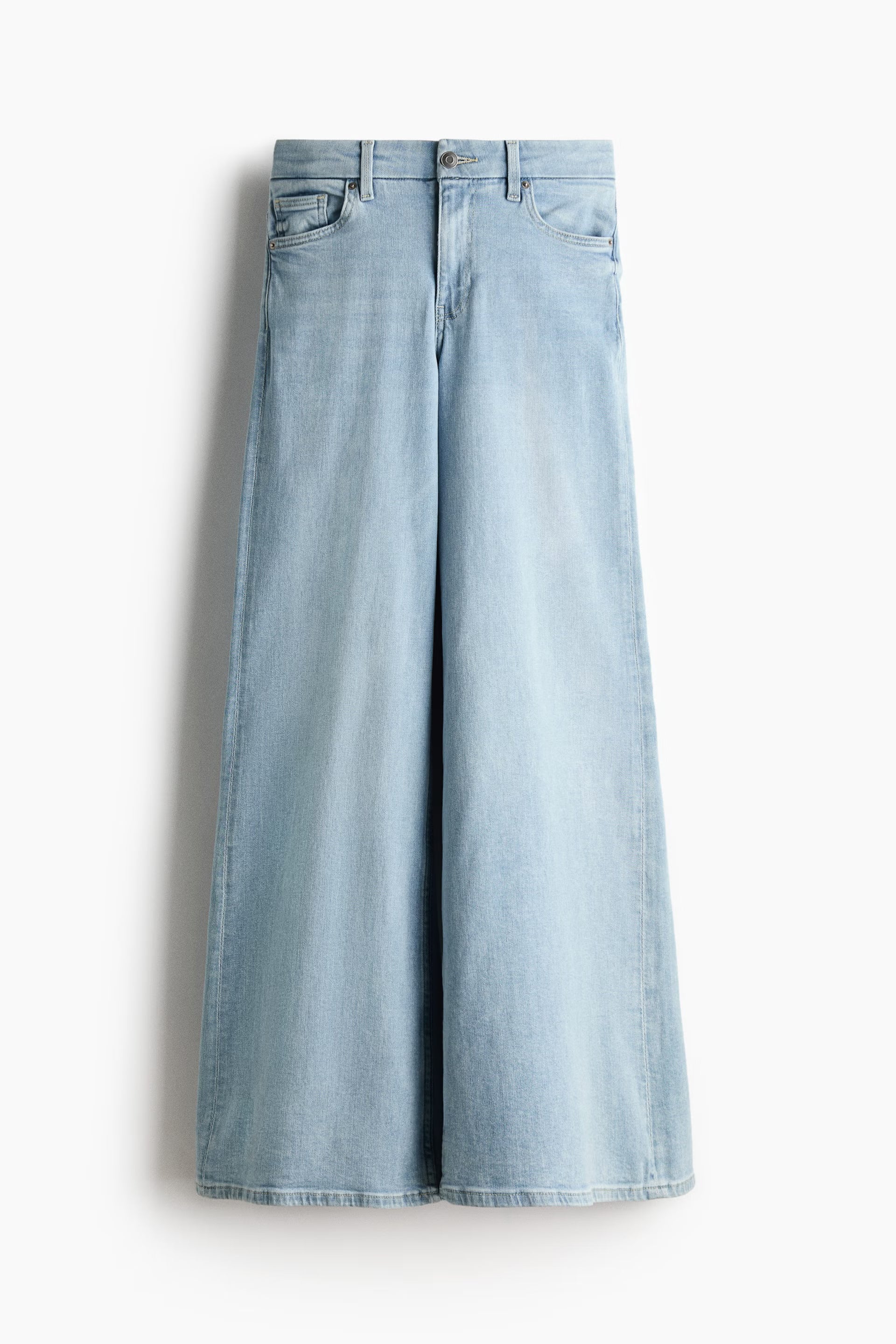 High Waist Wide Leg Loose Fit Ice blue