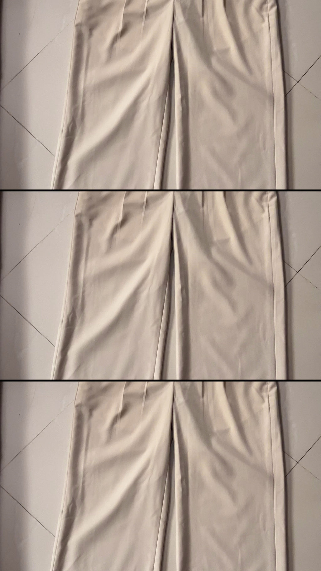 Korean Pleated Beige Loose Fit pants