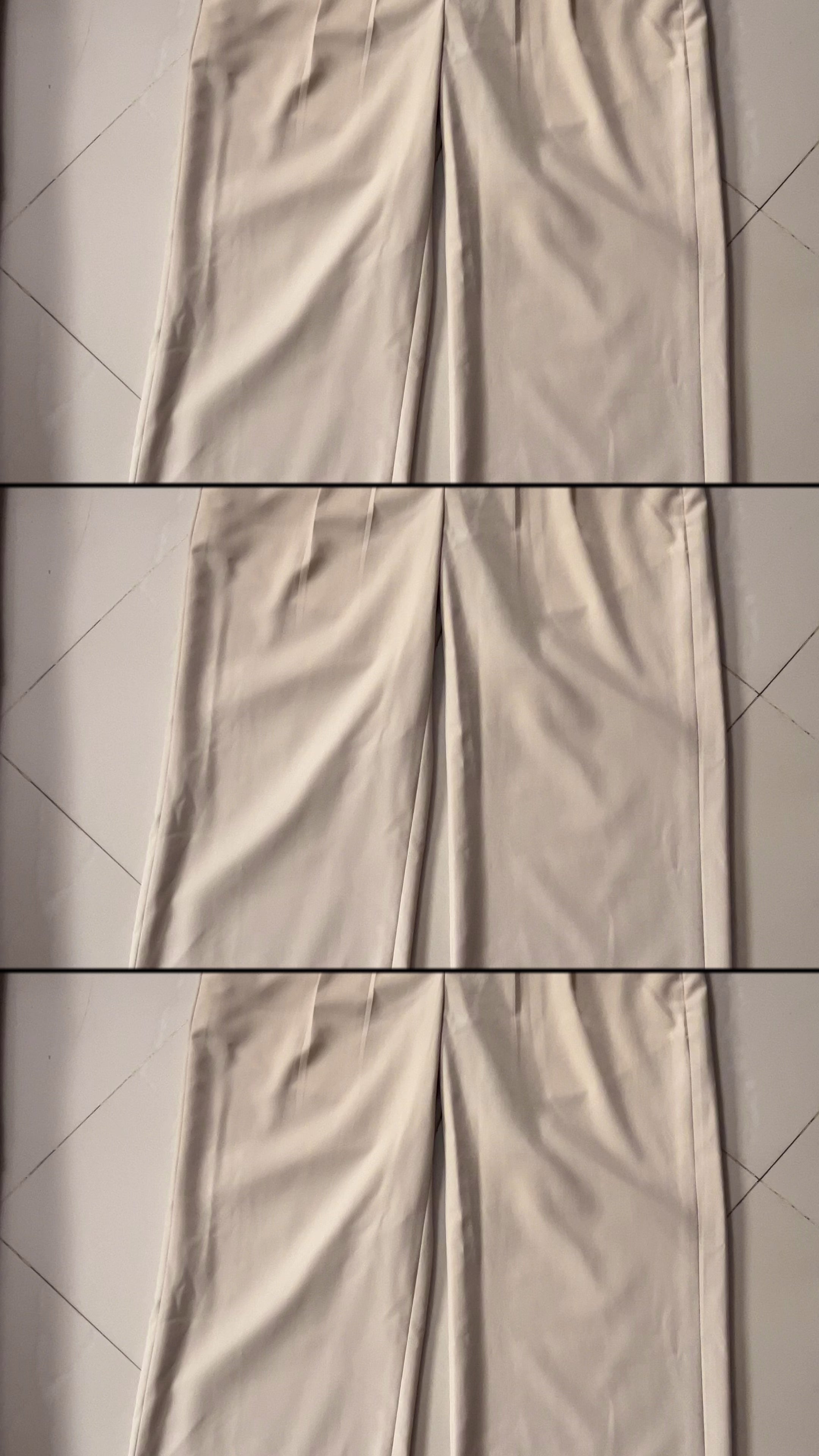 Korean Pleated Beige Loose Fit pants