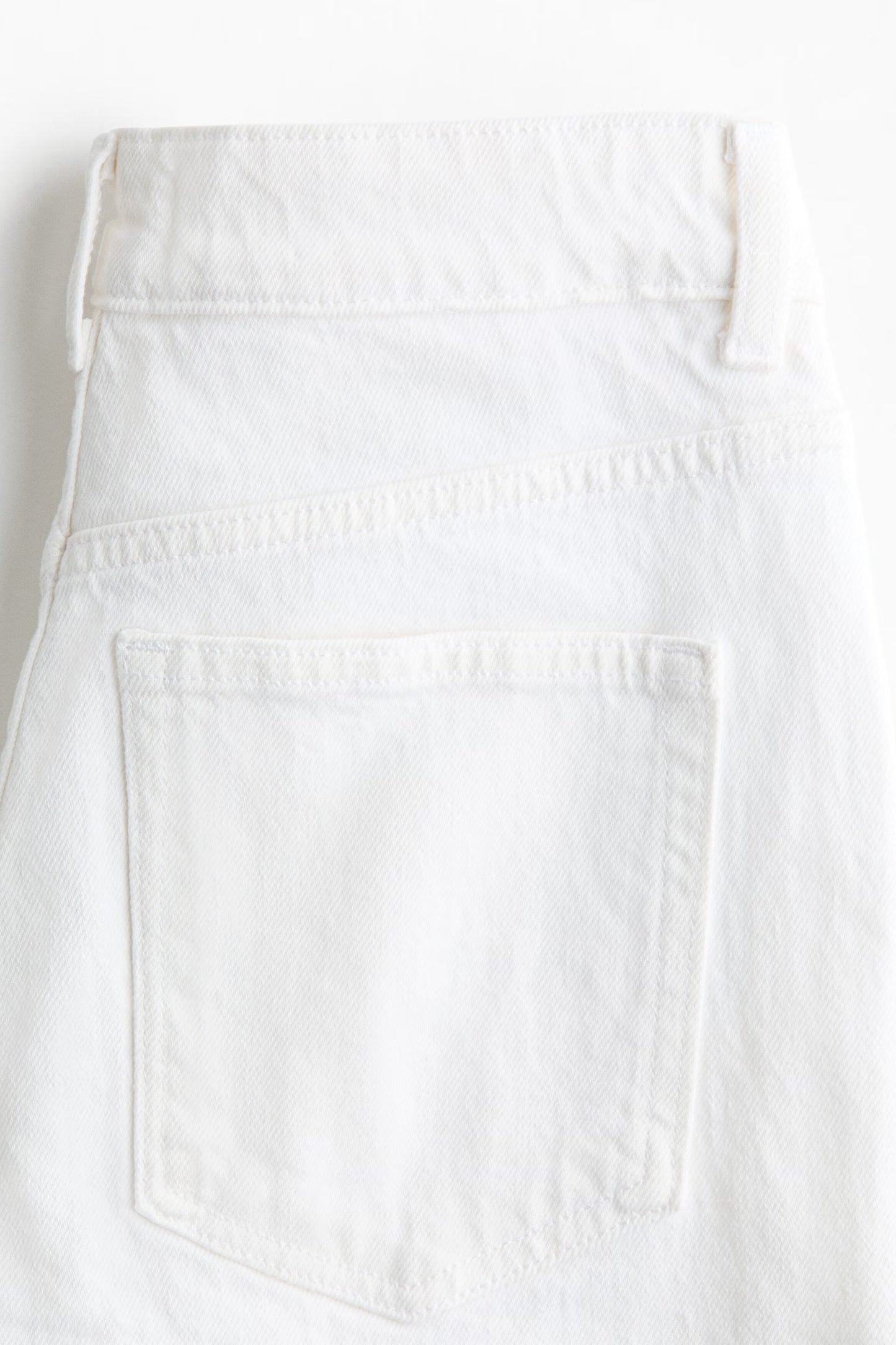 White High Waist  Wide Leg