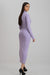 Lavender highneck Bodycon dress