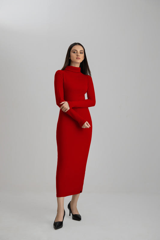 Women's Winter Bodycon Dress Decuir Women's Winter Bodycon Dress Decuir