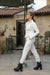 White Tracksuit with Coat and sweatpants