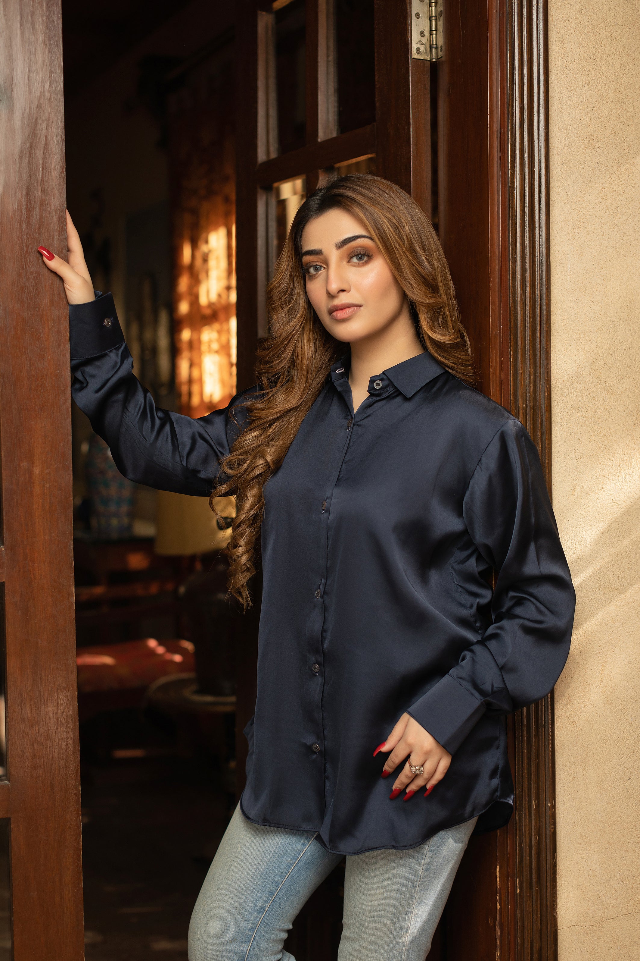 Silk dress shirts sales womens