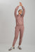 Tracksuit Crop Style Tea Pink With Warm Hoodie And Pants